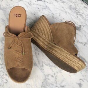 UGG Tan Espadrilles Suede Comfort